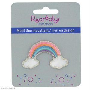 Image de Récréatys Ecusson thermocollant - Arc-en-ciel