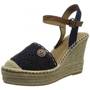 Tom Tailor 1195601, Sandale cale Femme, Navy, 39 EU