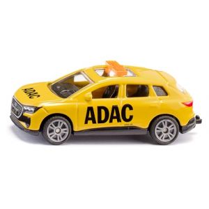 Siku 1565, ADAC Service de Dépannage Audi Q4 e-tron, Voiture-jouet, métal/plastique, jaune, Attelage de remorque, Roues caoutchoutées, Barres de signalisation jaunes