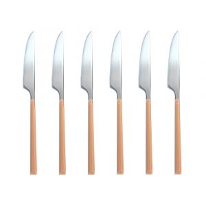 Novastyl Lot de 6 couteaux en acier inoxydable, colorama