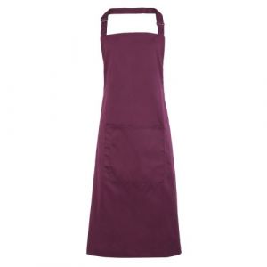 Image de Premier Tablier Avec Poche (Aubergine) - Utrw1069