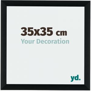 Your Decoration - 35x35 cm - Cadres Photos en Aluminium Avec Plexiglas - Anti-Reflet - Excellente Qualité - Noir Brossé - Cadre Decoration Murale - Tucson,