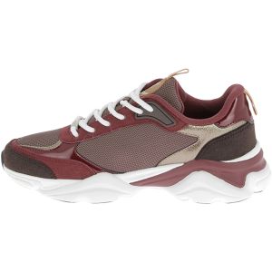 Les Tropéziennes par M. Belarbi Femme Arya Chaussures DETENTE Baskets/Sneaker, Bordeaux Multi, 36 EU