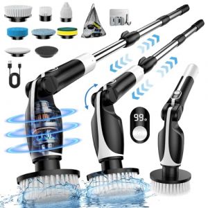 Brosse Nettoyage Electrique Yesiview 2025 avec 7 T&ecirc;tes Angle R&eacute;glable IPX7