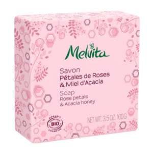 Melvita Savon p&eacute;tales de roses & miel d%u2019acacia