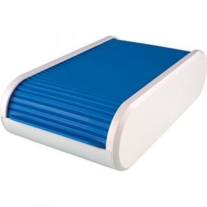 Helit H6218030 Cartes Boîte pour 300 cartes, Bleu Translucide