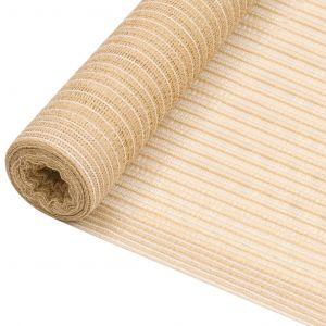 VidaXL Filet brise-vue Beige 1,5x25 m PEHD 195 g/m&sup2;