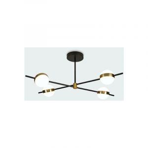 Mantra Plafonniermétal noir led