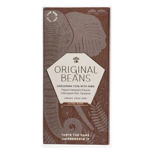 Chocolate Udzungwa 70% + Nibs Tanz&acirc;nia 70 g - Original Beans