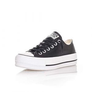 Converse Chaussures casual Chuck Taylor All Star Lift Clean Platform Basses Cuir Noir - Taille 41