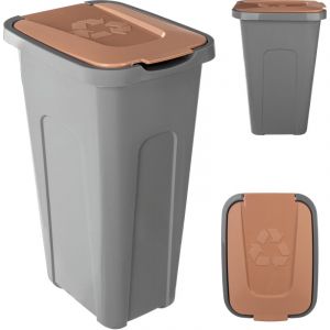 KADAX Poubelle Conteneur pour Ségrégation Poubelle 30L avec Couvercle