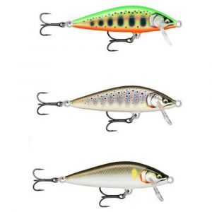Rapala Leurre de Pêche Countdown Elite - Construction Balsa - Leurre d'eau Douce Coulant - Profondeur de Nage 0,9m - Taille 5,5cm / 5g - Fabriqué en Estonie - Gilded Mediterranean Trout