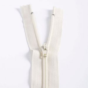 Creavea Fermeture fine nylon non séparable - Blanc cassé - 20 cm