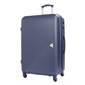 Alistair Valise Grande Taille 75 cm Iron - Ultra légères et résistantes - 4 Roues - Marque française - Bleu