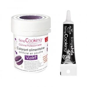 Colorant alimentaire Violet + Stylo de gla