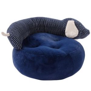 Image de Noukie's Pouf Jack en veloudoux Aston & Jack chien bleu