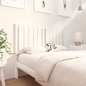 VidaXL Tête de lit Blanc 125,5x4x100 cm Bois massif de pin 818861