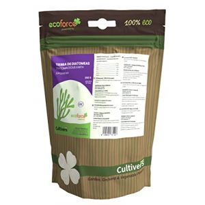 Image de CULTIVERS Terre à diatomées micronisée 250 g. 100% naturel et écologique. Non calciné avec une grande pureté, sans traitements ni ré