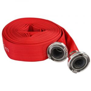 Powermat Webfire Tuyau d'incendie plat pour eaux usées fosses septiques 8 bar raccords rapides 2' - 20 m