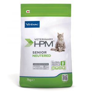 Virbac 2x7kg HPM Cat Senior Neutered Veterinary - Croquettes pour Chat