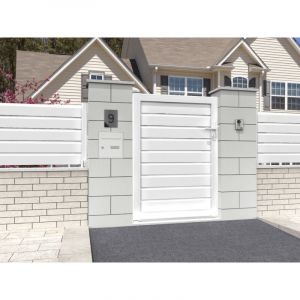 Portillon brise-vue Blanc L 1000 x H 1407 mm