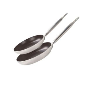 Elo Set de 2 Po&ecirc;les de cuisson avec rev&ecirc;tement c&eacute;ramique sans PFAS, 28 cm et 32 cm Bistro Line