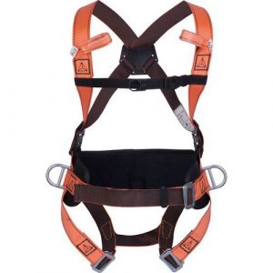 Delta Plus HARNAIS ANTICHUTE AVEC CEINTURE - 4 POINTS D'ACCROCHAGE TAILLE L- HAR14GT Noir,Orange