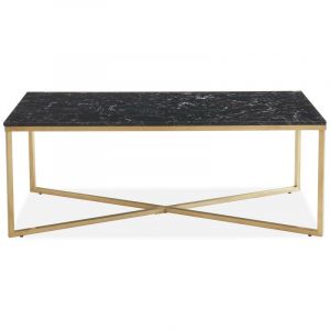 Image de Elle deco Table basse marbre noir Bowie Noir