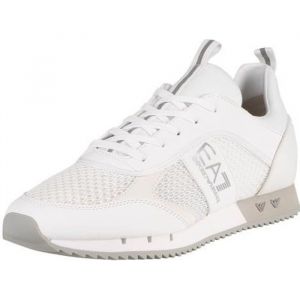 Chaussures EA7 Emporio Armani Black & White Laces blanc gris - 46