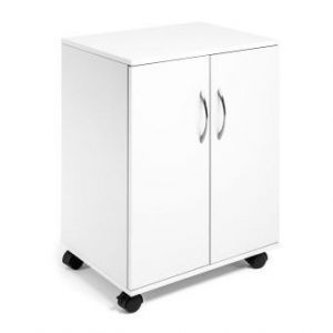 Durable 311502 Chariot Multifonctionnel 74/53 Ferm&eacute;, Blanc, 528 x 737 x 400 mm (L x H x T)