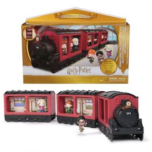 Wizarding World Harry Potter - Poudlard Express Moments Magiques S5 - 3 Poup&eacute;es Figurines Articul&eacute;es Avec 3 Wagons - Figurine Harry Potter - Jouer Et Exposer - Jouet Enfant 6 ans Et +