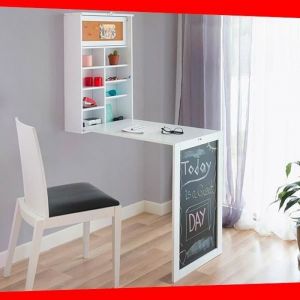 Bureau Mural Table Rabattable Armoire Gain De Place & Compacte Winupgoods