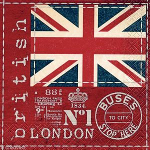 Image de Paper+design 20 serviettes en papier British Flag pour