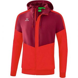 Image de Erima Veste &agrave; Capuche Tracktop Squad XL Bordeaux / Red