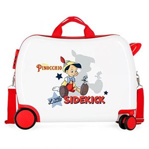 Pinocchio Valise pour Enfant Blanc 50 x 39 x 20 cm Rigide ABS Fermeture à Combinaison latérale 34 l 1,8 kg 4 Roues