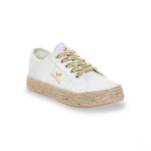 Image de Kaporal Baskets basses FEMME et col 3,5 cm blanches