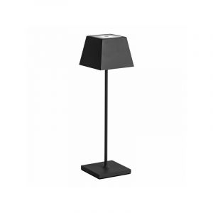 Siesta lampe de table noire portable et rechargeable IP54