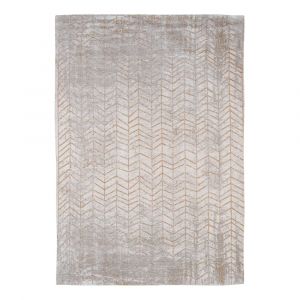 Jacob's ladder design - tapis mad men chevrons - Fabriqué en Belgique - Finition Main - Antidérapant Naturel - 85% Coton - 15% Polyester - Jaune