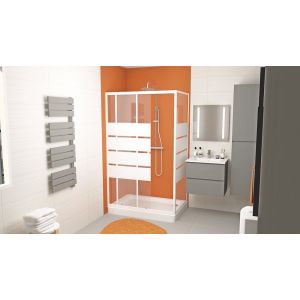 Receveur de douche CERA 2 - 90 x 70 cm - Céramique - Blanc