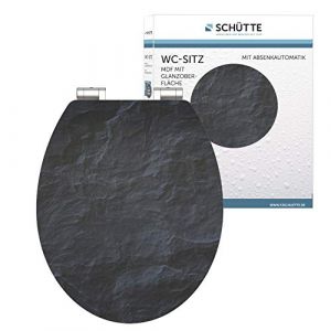 Schütte Sch?Tte Si¿¿Ge De Toilette Brillant Avec Fermeture En Douceur Mdf