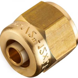 Quick Plomberie Raccord droit avec &eacute;crou libre &agrave; compression laiton F 20 x 27 pour tube en per