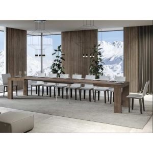 Table extensible 90x130/390 cm Naxy Noce