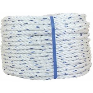 Corderie Mesnard Cordage en polypropyl&egrave;ne blanc - diam&egrave;tre 4 mm - longueur 100 m