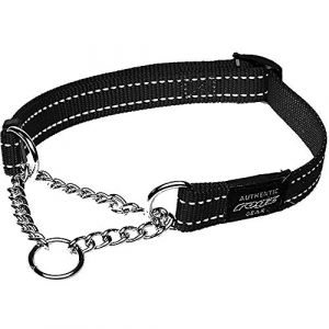 Rogz Collier pour Chien obéissance Serpent avec réflecteur, Taille Moyenne, de Medium 12/18-Inch