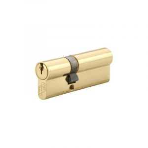 FTH - Cylindre de serrure double entrée 5G, 30x50mm, cylindre et clés en laiton, protection contre l'arrachement, 3 clés crantées