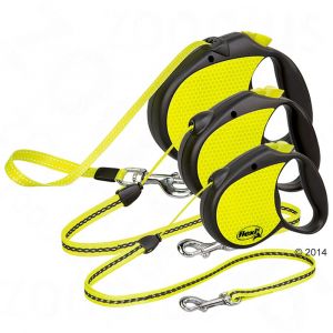 Flexi Neon Reflect M 5m - Laisse cordon