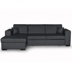 Canape dangle convertible avec coffre en simili Gris Atelier Mundo SA 240 Taille Gauc