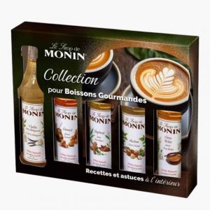 Monin Coffret de 5 mini sirops caf&eacute; 5x5cl