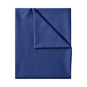 GREEN MARK Textilien Drap Plat de lit Classique | Drap de lit | Drap | Drap de Maison | Drap 100% Coton sans élastique Nombreuses Tailles et Couleurs Taille:180x275 cm, Bleu Marine