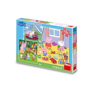 Dino 3 Puzzles - Peppa Pig en Vacances